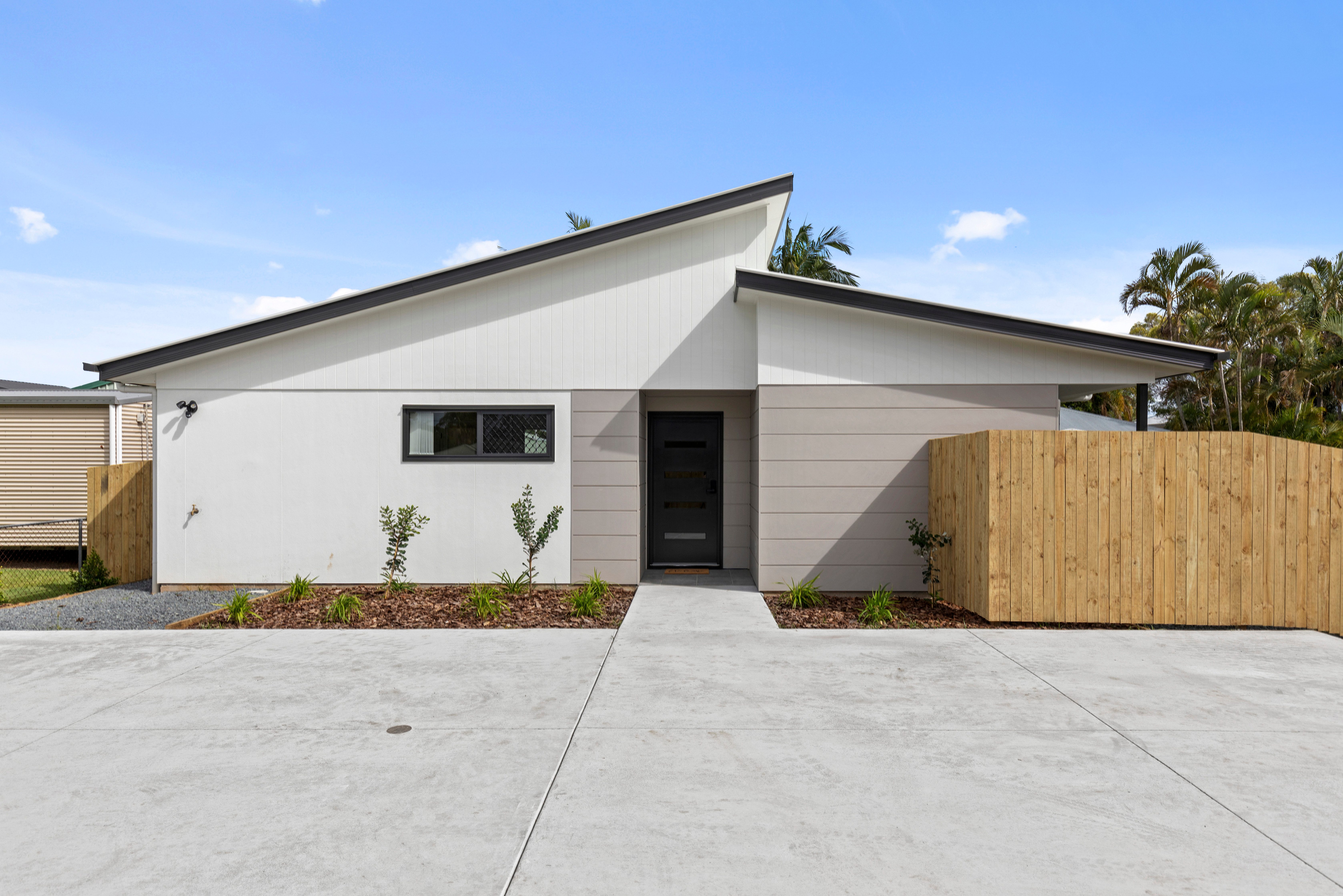 Modern rooming property exterior